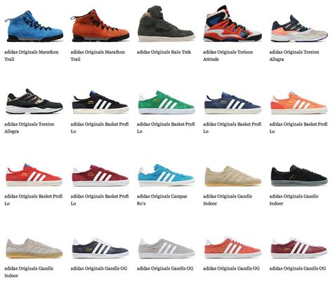 adidas schoenen namen